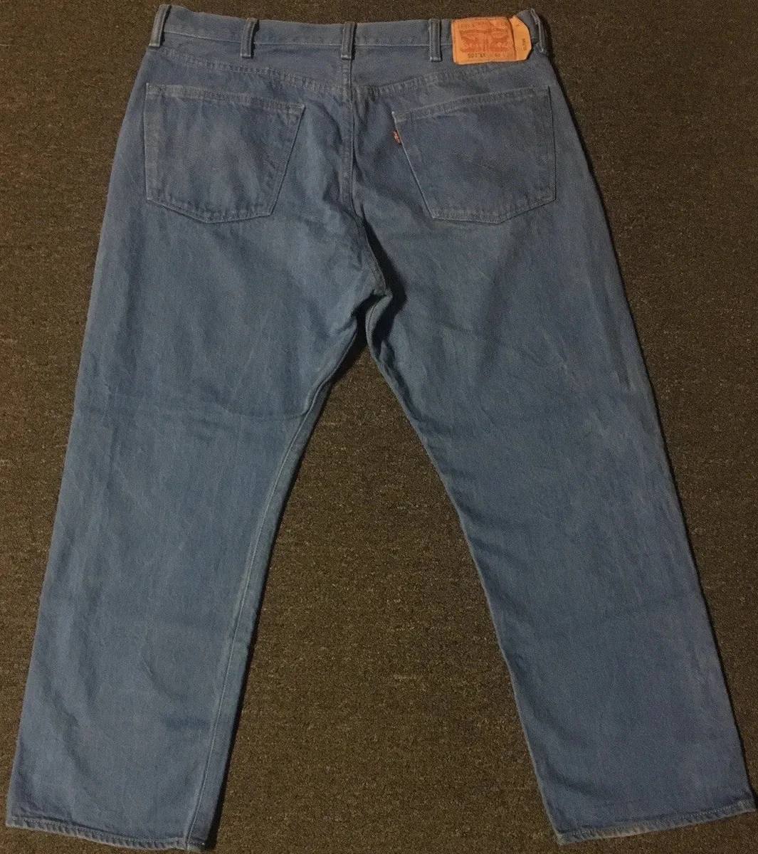 Levis 501 XX Faded Button Fly Jeans 38 Cowboy Grunge Skate Punk Biker Vtg 90s