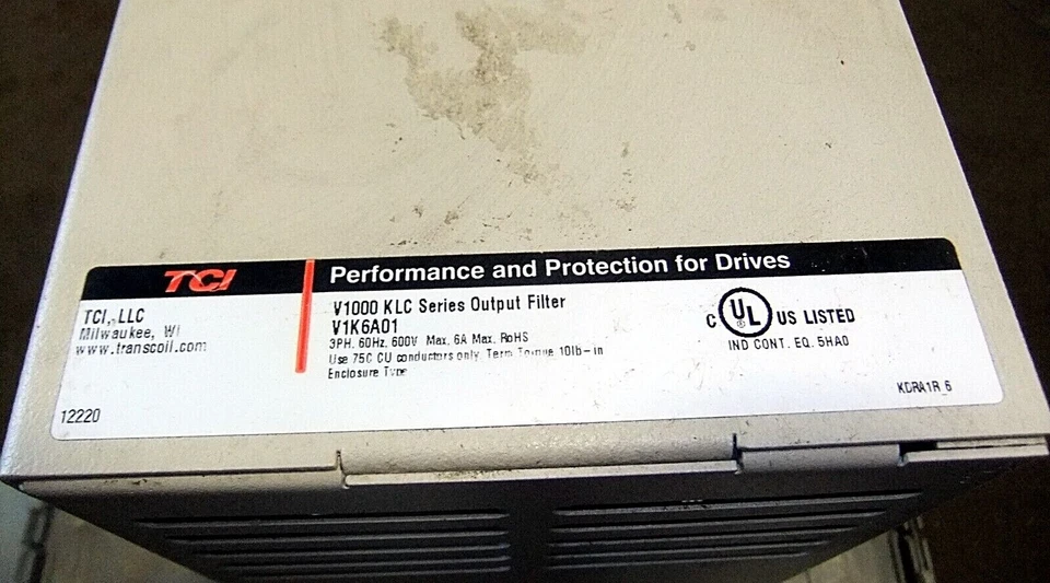 TCI Trans Coil Output / Filter V1000 KLC Series V1K6A01 - Image 2 of 3