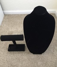 Jewelry Display Pieces In Black Velvet
