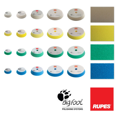 Rupes Polierschwamm Polierpad Polierscheibe BigFoot Coarse Medium Fine UltraFine