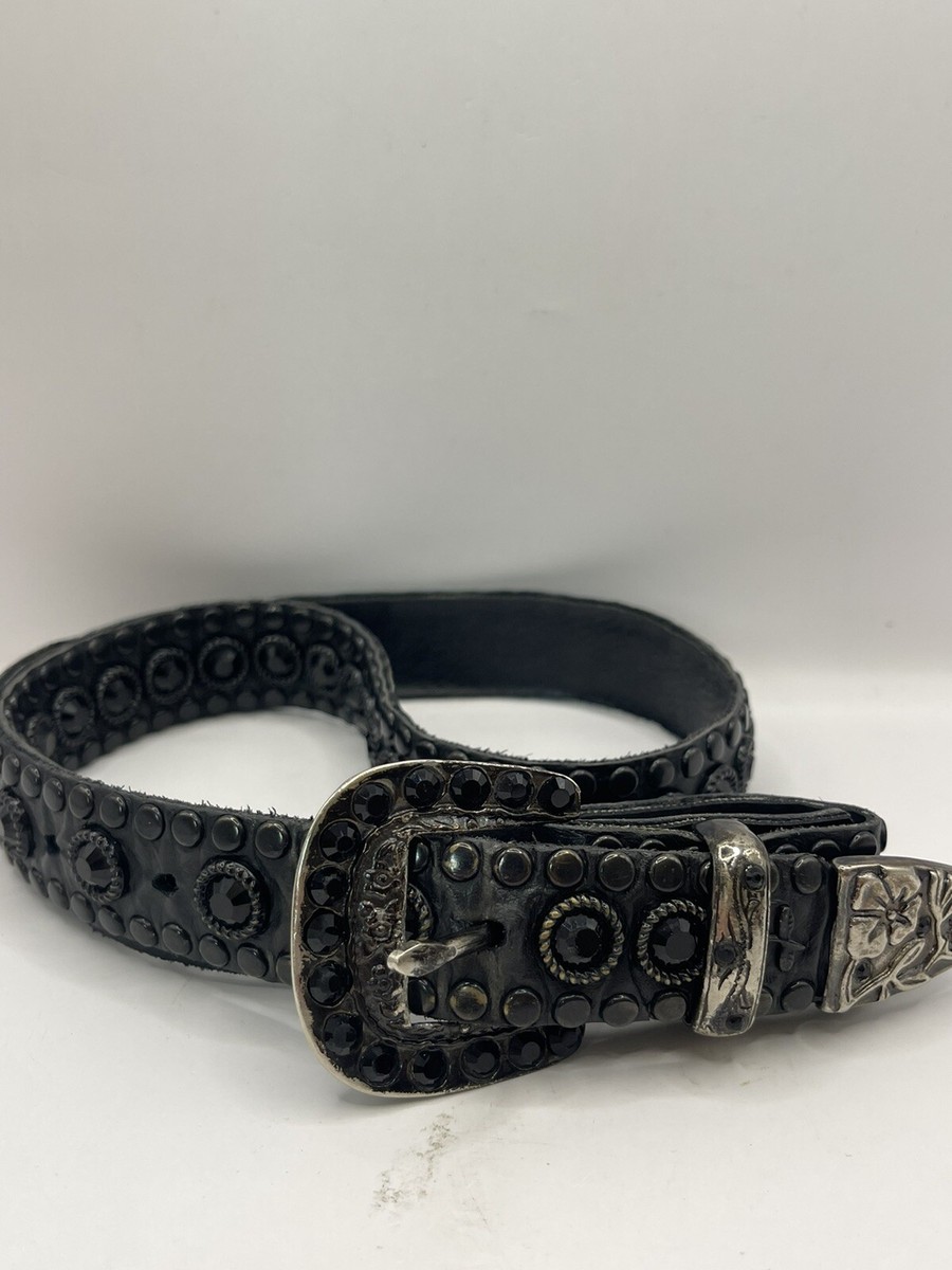 Kippys Belt Swarovski Crystal Cowgirl Western Black Leather  display picture 2