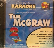 20443 TIM MCGRAW  CHARTBUSTER KARAOKE CDG LOT VA