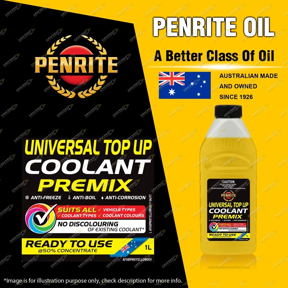 Penrite Top Up Coolant Premix 1L for MAZDA 121 323 Astina 626 929 B Series BT-50 - image 2 of 2