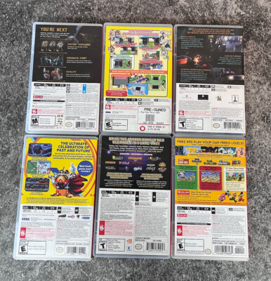 Nintendo Switch Empty Case Lot - Mario, Mortal Kombat, Sonic