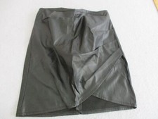 Womens Shein leather black skirt sz 4