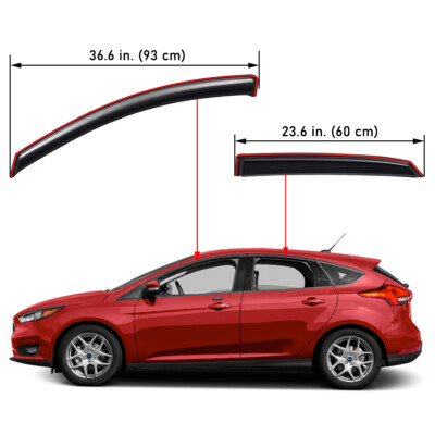 FORD FOCUS 2005-2010 sedan & hatchback Rain Guards / Side Window