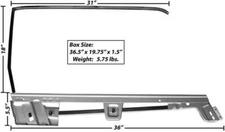 Mustang Door Glass Window Frame Kit Convertible RH 1967 - 1968 - Dynacorn