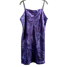 Gilligan Omalley Women's Lingerie Nightgown L Purple Floral Delicate Feminine