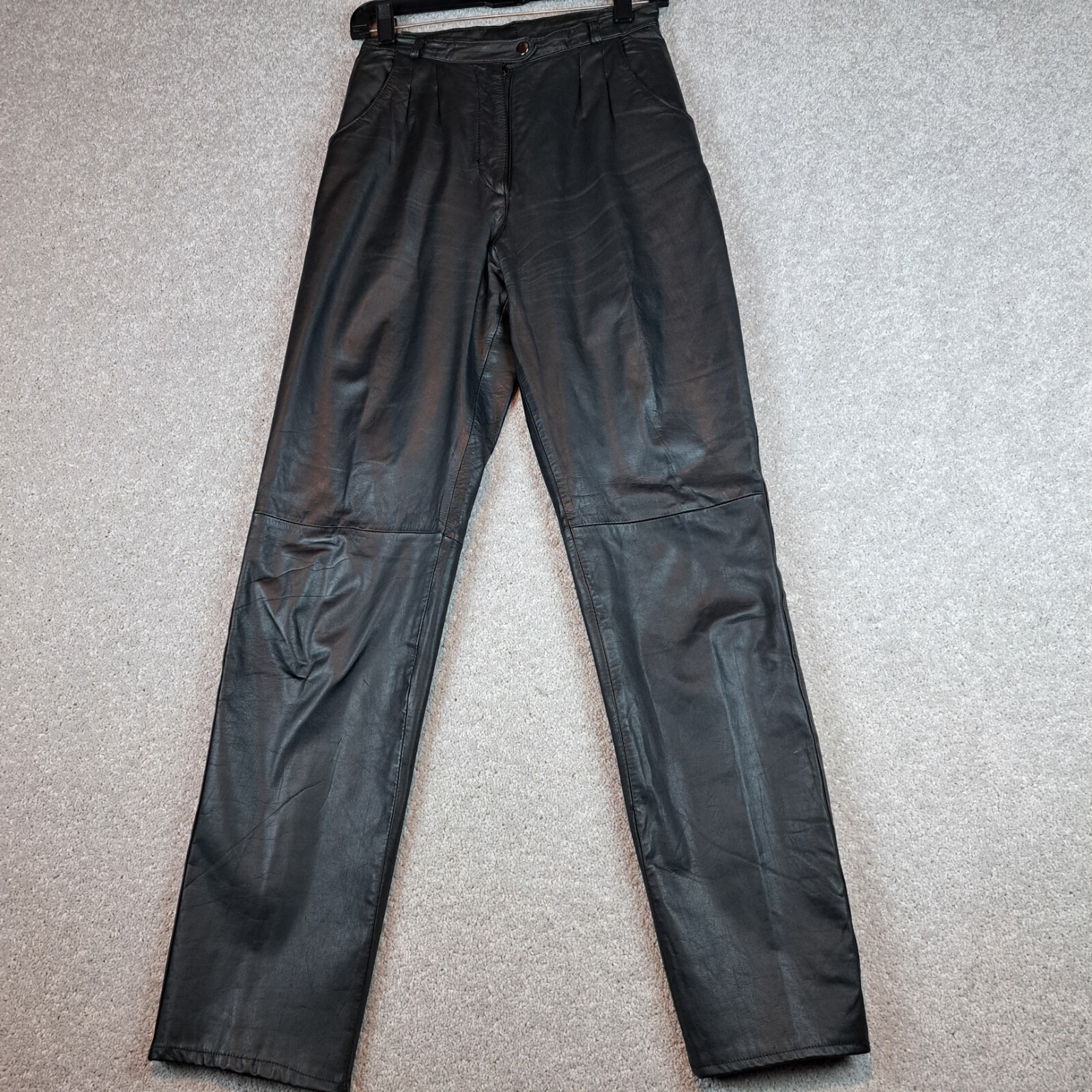 Women Vintage Wenjilli Genuine Leather Pants SIze 6 Biker Sturgis 