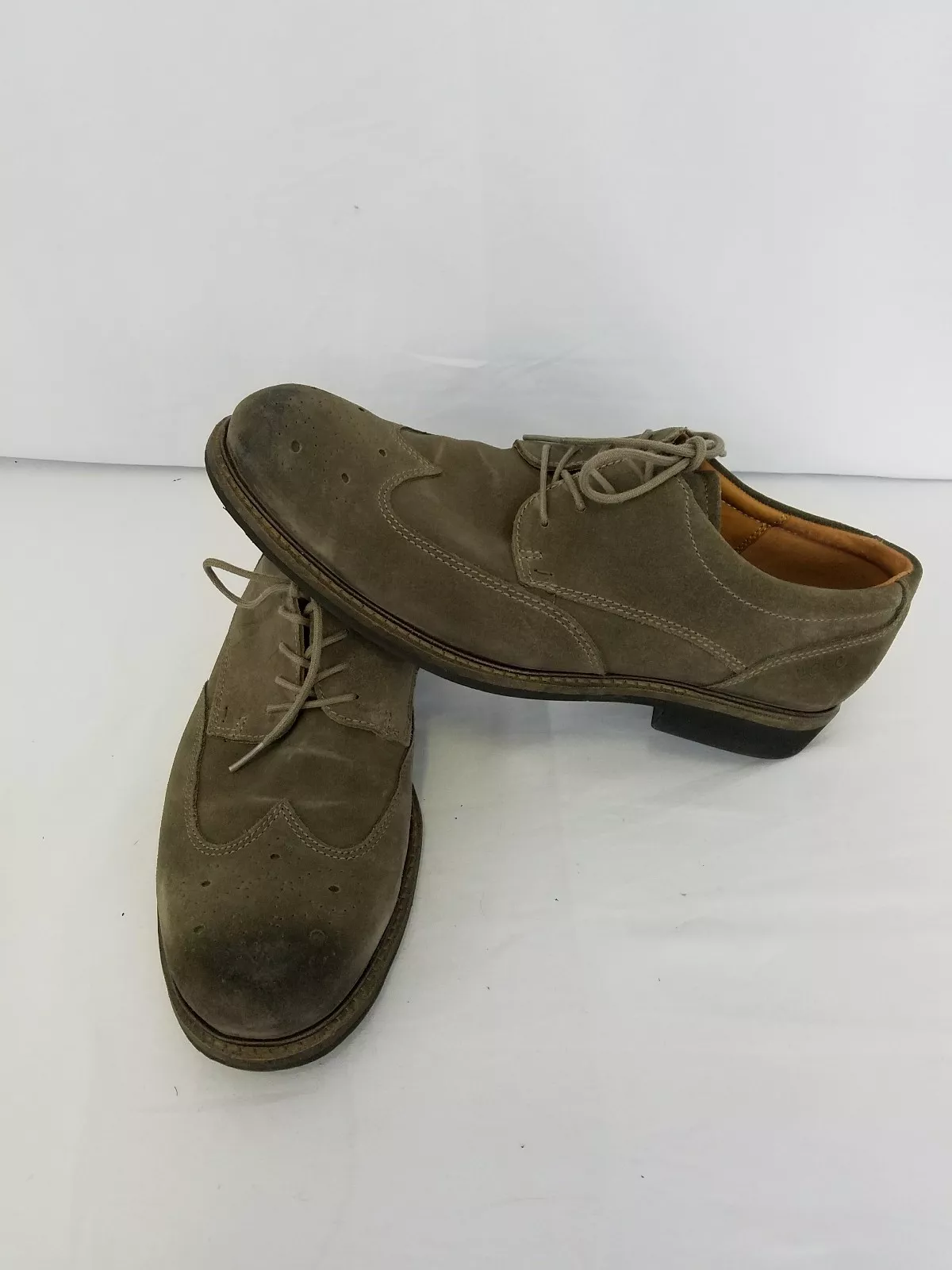 Scarpe stringate uomo ECCO Findlay Brogue Tie Oxford 633584 taglia 8 8 5 argilla scura