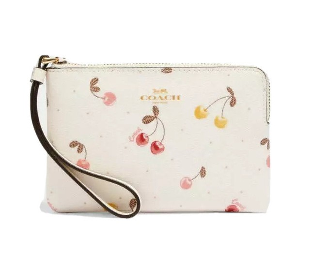 coach cherry wallet