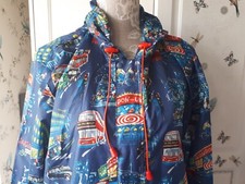 Ladies Cath Kidston Size Medium Raincoat Pack Away London Scene