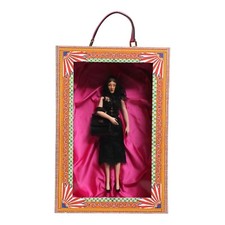 DOLCE & GABBANA Dolls Black Dress Ceramic Porcelain Fashion Leather Sicily Bag