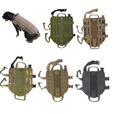 Dog K9 Vest Harness Tactical Police Hunting Hiking Training Military Army S-XL