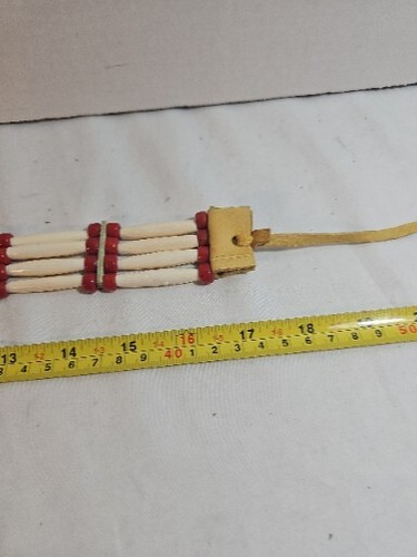VINTAGE NATIVE AMERICAN HAND MADE CHOKER NECKLACE VERY NICE * - Picture 7 of 13