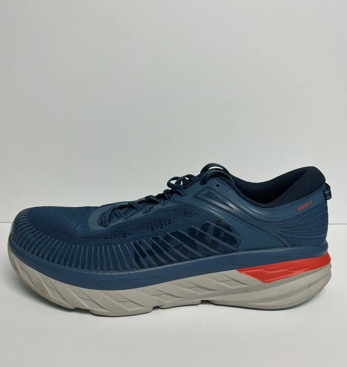 Hoka One One Men's Bondi 7 Running Shoew Blue, Size 14 M | eBay