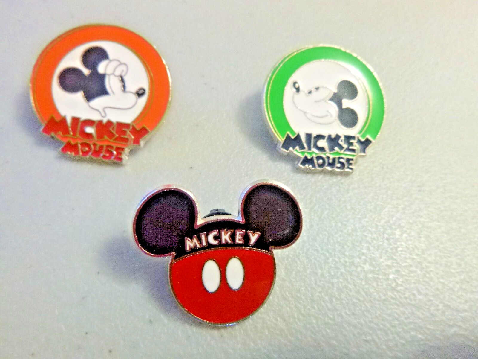 Disney Pins - 3 Pins - 3 different Mickey Mouse pins - 2 facial, 1 ear