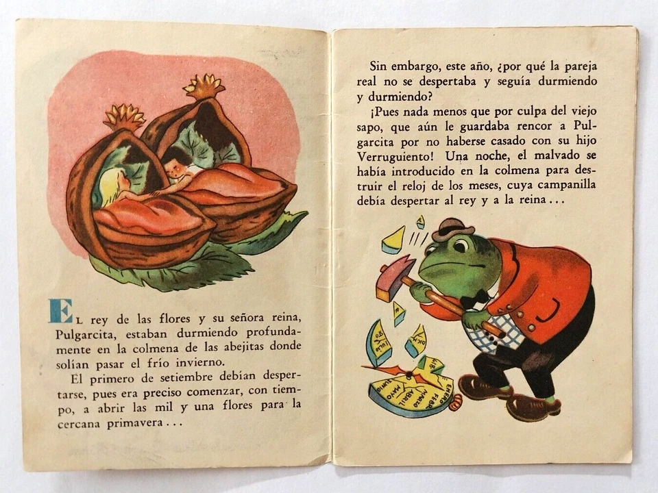 Lot of 4 Vintage 1950s Argentina Mini Children's Books in Spanish Fairy Tales - Image 3 of 4
