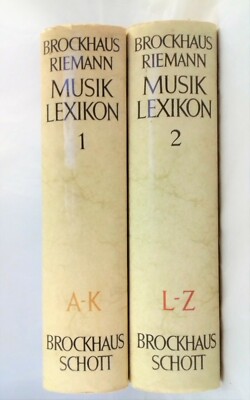    2x Brockhaus Riemann - Musiklexikon Bücherpaket Konvolut Sammlung Schott