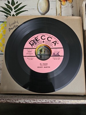Grady Martin – El Paso / Theme From Malamondo, 45 RPM VG PROMO | eBay