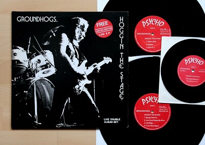 Groundhogs - Hoggin The Stage 2x LP + 7'' 1st UK Psycho 24 Limited FOC Blues Mint