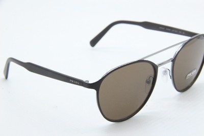 NEW PRADA SPR 62T LAH-9L1 SILVER BROWN 