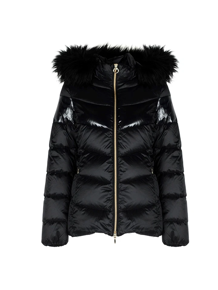 Geox Jacy Women's Mid Parka - Black - UK 8/I 42/US 6 - BNWT - Image 3 of 4