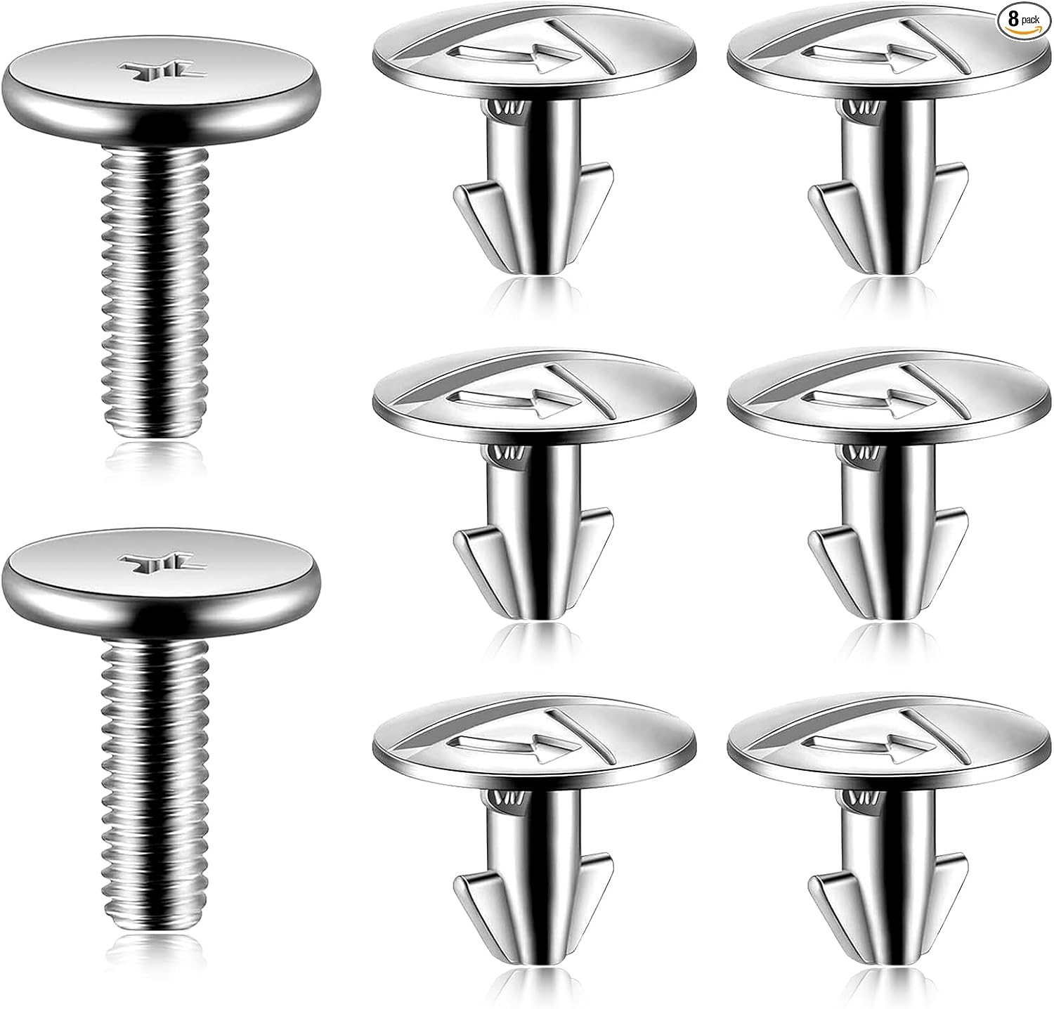 8PCS Lower Engine Cover Splash Shield Clips & Skid Plate Screws, Small Screw Pin