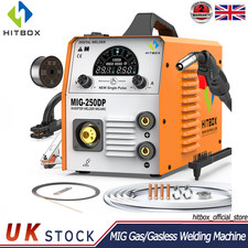 HITBOX 5IN1 MIG Welder Aluminium 250A 220V DC Inverter IGBT Gas/Gasless MIG MMA