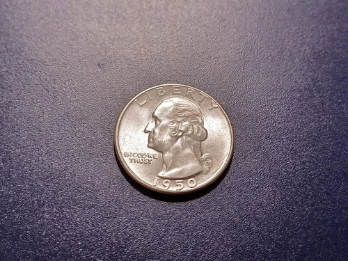 Gem BU 1950-D  Washington Quarter