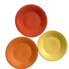 3 Fiesta Homer Laughlin replacement Luncheon plate different colors  9 in