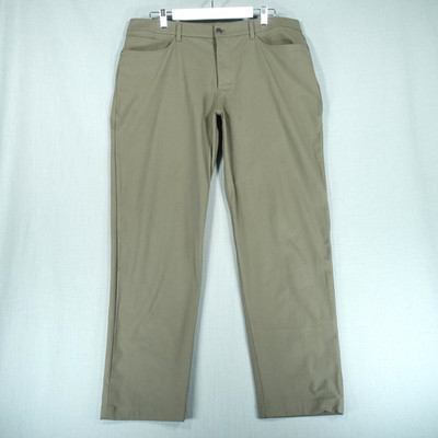 Lululemon Hose Herren W38 L32 grün ABC 5 Pocket Pants Classic Fit Stretch