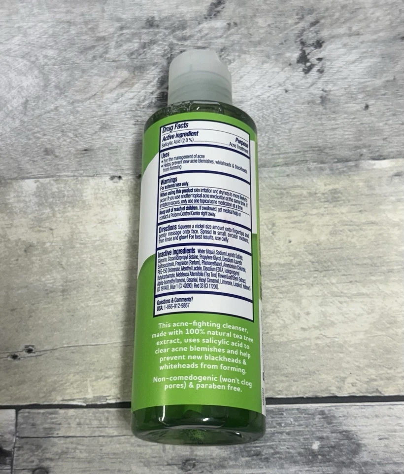 St. Ives Acne Control Daily Cleanser Oil Free Salicylic Acid Tea Tree Oil 6.4oz - Image 2 of 2