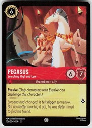 Pegasus - Searching High and Low 106/204 Common Wilds Unknown Disney Lorcana