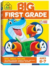 School Zone Big First Grade Workbook: 320 Pages, Ages 6 to 7, 1st Grade, Rea...