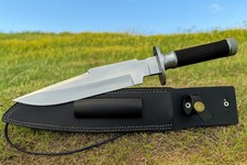 Replica artigianale di un antico coltello Predator Bowie, coltello da caccia tattico