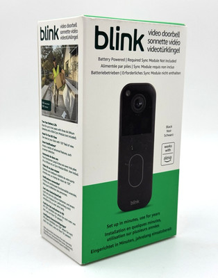 Blink Video Doorbell Videotürklingel HD-Kamera NEU