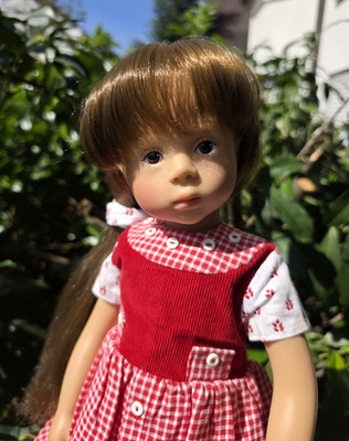 Götz Künstlerpuppe Vivianne Sylvia Natterer brünett Puppe 50 cm aus 2000, Doll