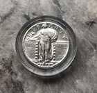 1930 Silver Standing Liberty Quarter In AU Condition