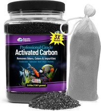 Aquarium Activated Carbon Filter Media Bulk 3 lbs Granulated Charcoal Fine Mesh