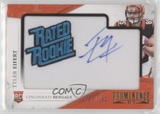 2013 Prominence Rookie Embroidered Rated Signatures Tyler Eifert Patch Auto 0b2