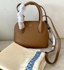 NWT TORY BURCH EMERSON MINI DOME SATCHEL/CROSSBODY MOOSE