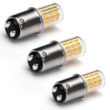 12 Volt Ba15d 1142 Bulb Warm White 2700k 3w 1004 1076 1130 1176 Led Acdc 12-24v