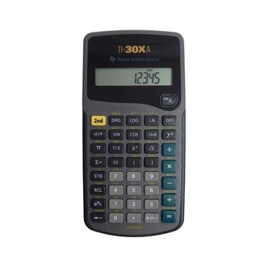 Texas Instruments TI-30XA Scientific Calculator Black Gray