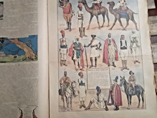 Soldati Zaptiè ascari eritrei  meharisti esercito coloniale su rivista anni '30