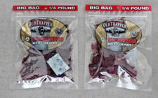 2 Old Trapper Old Fashioned Beef Jerky Big Bag 1/4 Pound In Resealable Bag YUMMY