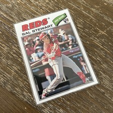 Topps 2026 Heritage Sal Stewart #221 Rookie Cincinnati Reds MLB Baseball Card