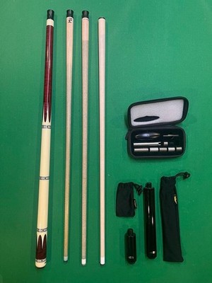 Predator IKON3 Queue Set mit 314-3 + 2 T2 Shafts Extensions Billard Pool Stick