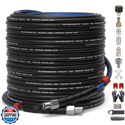 #ad TUTULUCK Sewer Jetter Kit for Pressure Washer 150ft – 5800PSI Dra $132.99