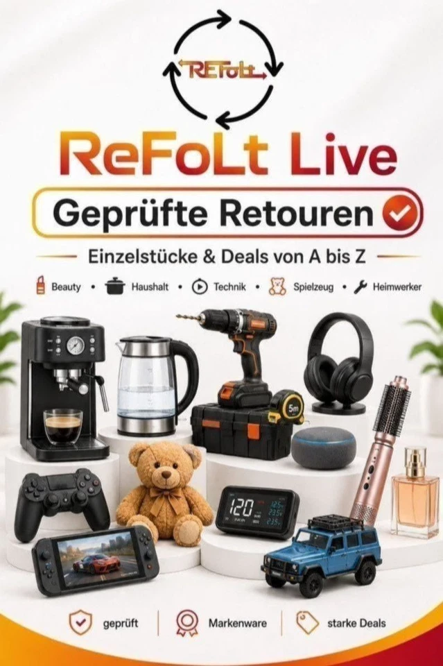 Geprüfte Retouren live: Schnäppchen & Markenware von A bis Z